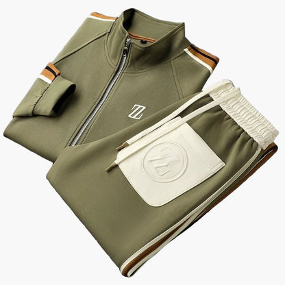 Men's Tracksuit Set – Modern Sports & Leisure Outfit – 2-piece with Stripe Design