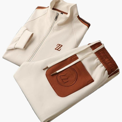Men's Tracksuit Set – Modern Sports & Leisure Outfit – 2-piece with Stripe Design