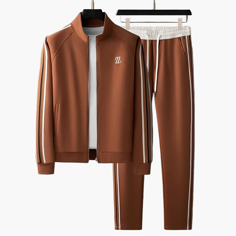 Men's Tracksuit Set – Modern Sports & Leisure Outfit – 2-piece with Stripe Design